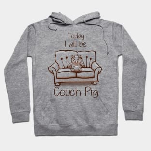 Couch Pig (Monochrome) Hoodie